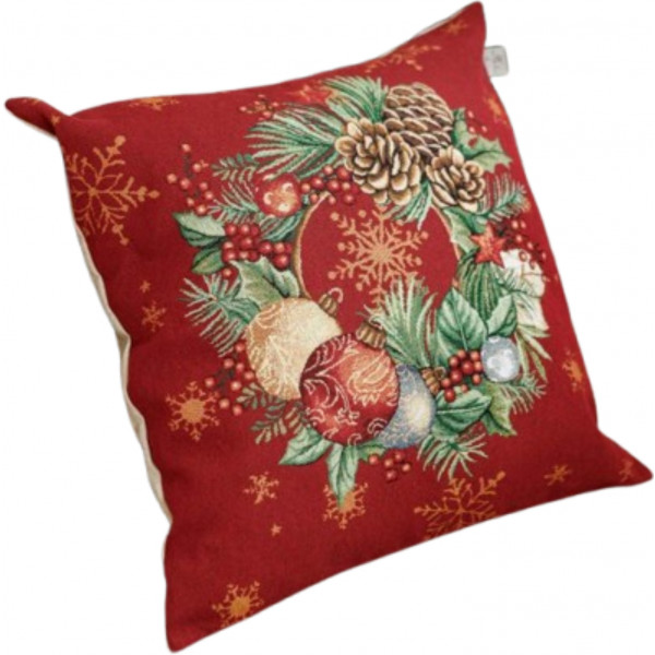 Фото - Подушка декоративная Прованс PRESENT Сани Санты 45х45 см (031442)