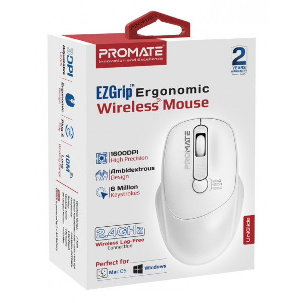 Фото - Миша бездротова Promate uniglide.white