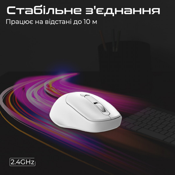 Фото - Миша бездротова Promate uniglide.white