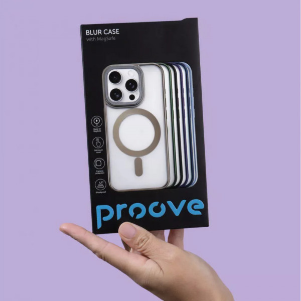 Фото - Чохол для смартфону Proove Blur Case with Magnetic Ring iPhone 12/12 Pro Natural Titanium
