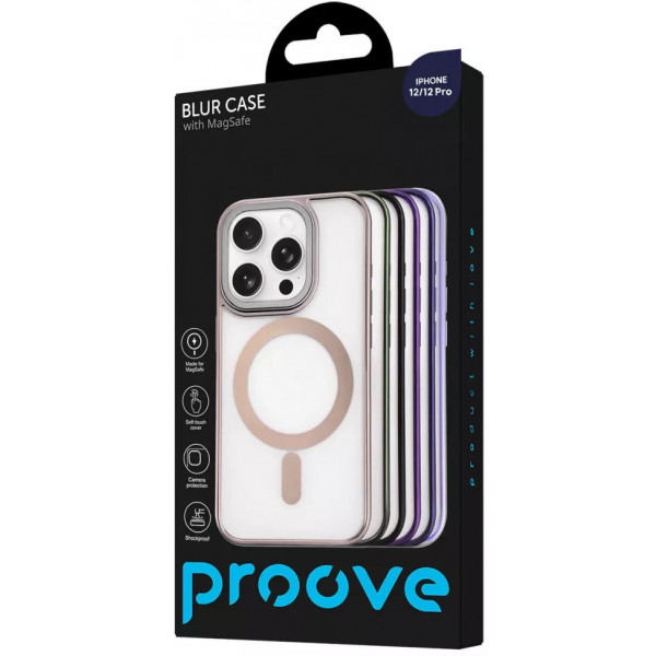 Фото - Чохол для смартфону Proove Blur Case with Magnetic Ring iPhone 12/12 Pro Natural Titanium