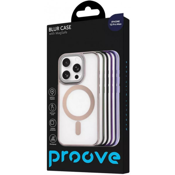 Фото - Чохол для смартфону Proove Blur Case with Magnetic Ring iPhone 12 Pro Max Natural Titanium