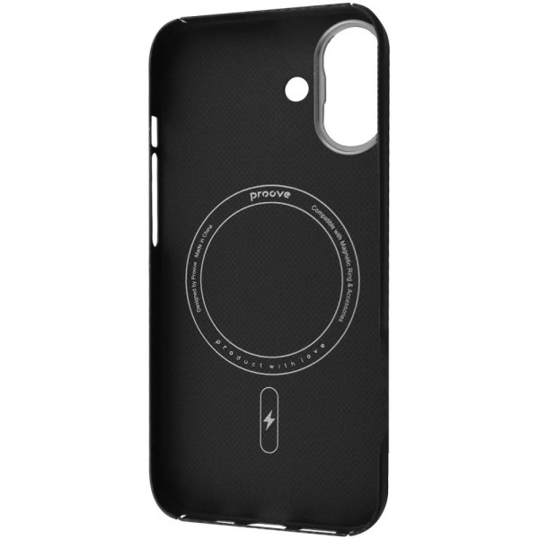 Фото - Чехол для смартфона Proove Carbon Slim with Magnetic Ring iPhone 16 onyx (PCCSIP160060)