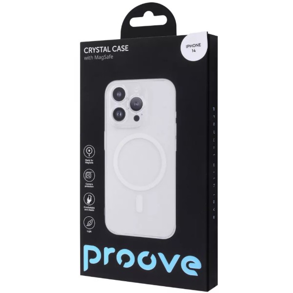 Фото - Чехол для смартфона Proove Crystal Case with Magnetic Ring iPhone 14 Transparent (PCCCIP140001)