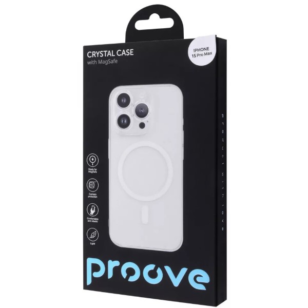 Фото - Чехол для смартфона Proove Crystal Case with Magnetic Ring iPhone 15 Pro Max Transparent (PCCCIP15PM01)