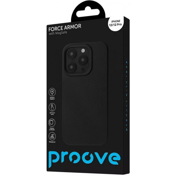 Фото - Чохол для смартфону Proove Force Armor Case with Magnetic Ring iPhone 12/12 Pro Black (PCFAIP120P02)