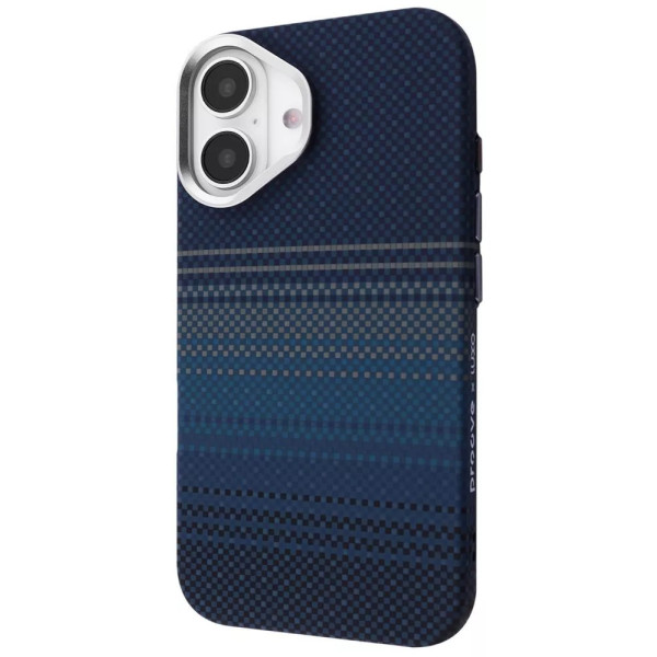 Фото - Чохол для смартфону Proove Gleam Case with Magnetic Ring iPhone 16 blue stripes (PCGCIP160064)