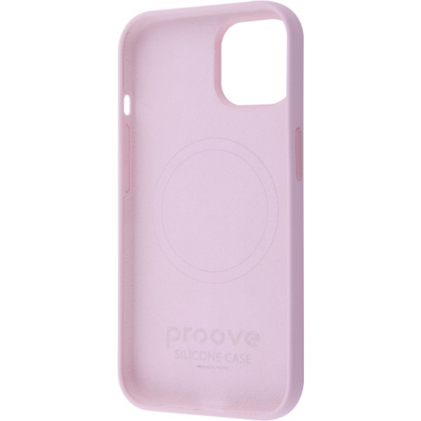 Фото - Чохол для смартфону  Silicone Case with Magnetic Ring iPhone 15 Light Pink (PCSMIP150024)