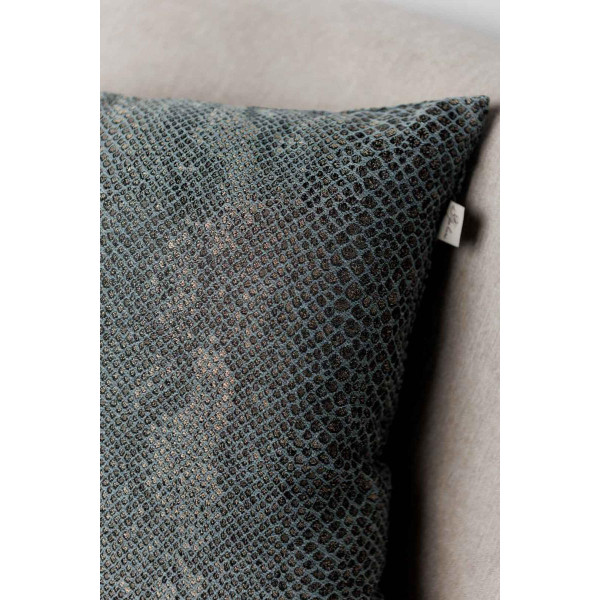 Фото - Подушка декоративная Прованс PYTHON бирюзовая 45х45 см (043152)