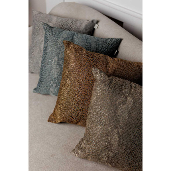 Фото - Подушка декоративная Прованс PYTHON бирюзовая 45х45 см (043152)