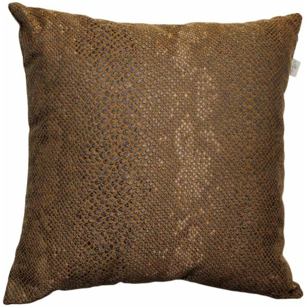 Фото - Подушка декоративная Прованс PYTHON рыжая 45х45 см (043154)