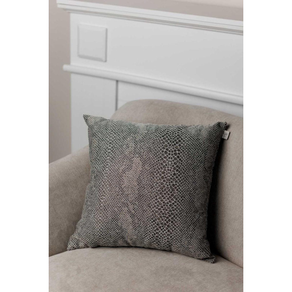 Фото - Подушка декоративная Прованс PYTHON серая 45х45 см (043156)