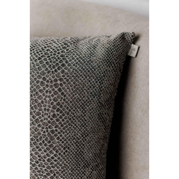 Фото - Подушка декоративная Прованс PYTHON серая 45х45 см (043156)