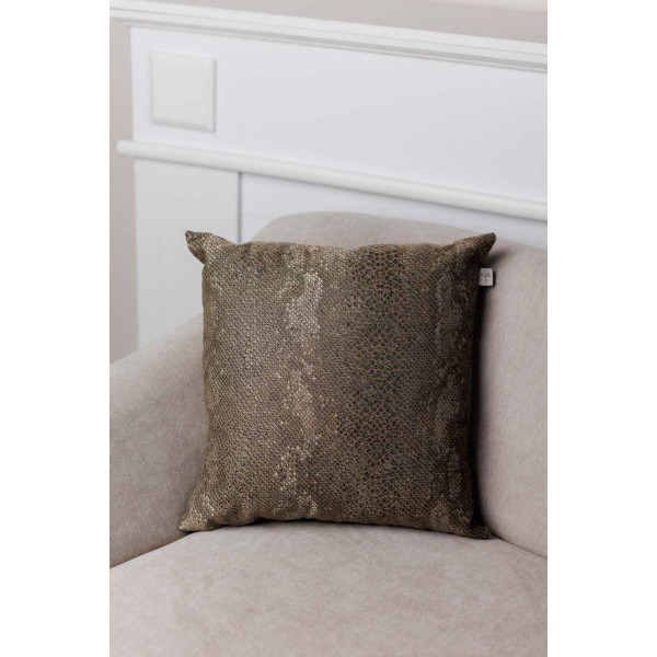 Фото - Подушка декоративная Прованс PYTHON коричневая 45х45 см (043158)