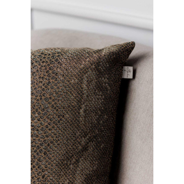 Фото - Подушка декоративная Прованс PYTHON коричневая 45х45 см (043158)