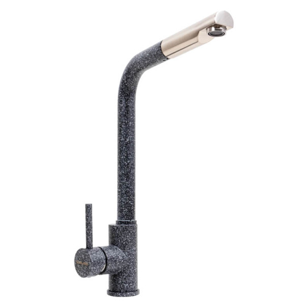 Фото - Смеситель кухонный VALESO с выдвижной воронкой Q411B Графит