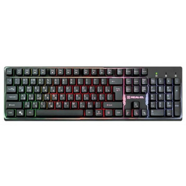 Фото - Клавиатура проводная REAL-EL Comfort 7011 Backlit Black USB