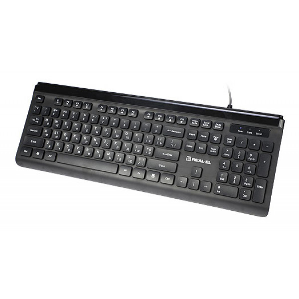 Фото - Клавиатура проводная REAL-EL Comfort 7085 Black USB