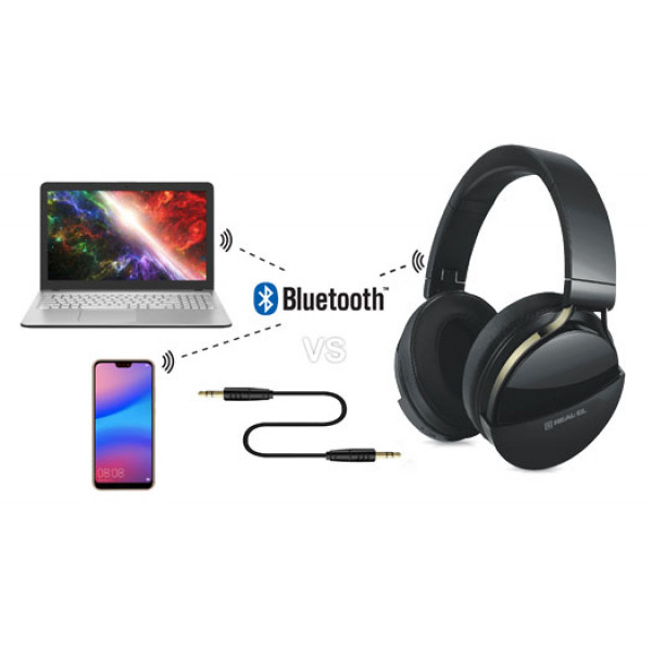 Фото - Навушники повнорозмірні бездротові REAL-EL GD-880 Black