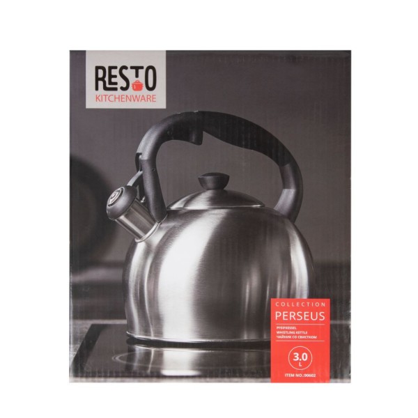 Фото - Чайник металевий RESTO PERSEUS 3 л (90602)