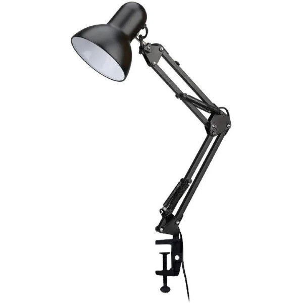 Фото - Настільна лампа Євросвітло Ridy-027 Pro-01 E27 зі струбциною Чорна (000060202)