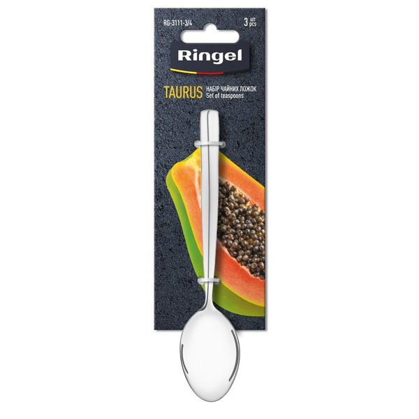 Фото - Набір чайних ложок Ringel Taurus 3 шт. (RG-3111-3/4)