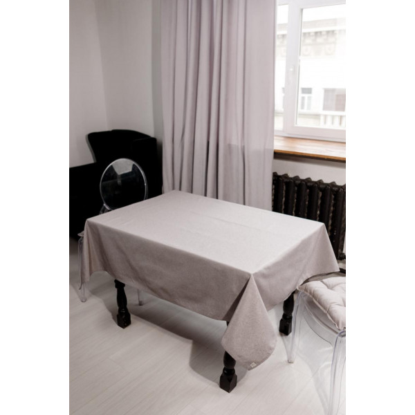 Фото - Скатертина прямокутна Прованс RINO коричнева 120х134 см (038571)