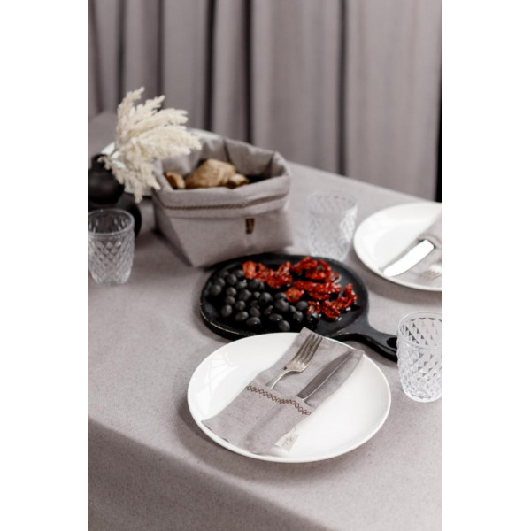 Фото - Скатертина прямокутна Прованс RINO коричнева 120х134 см (038571)