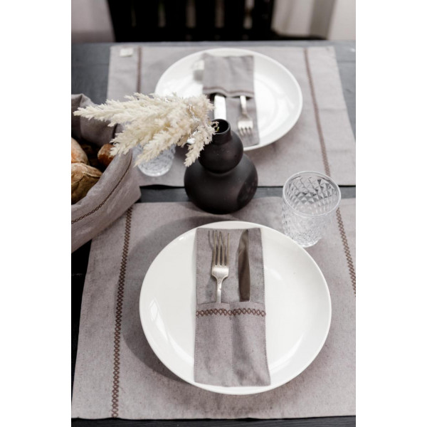 Фото - Серветка для сервірування Прованс RINO коричнева 35х45 см (038542)