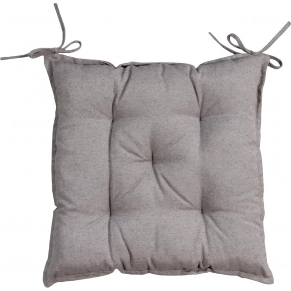 Фото - Подушка для стільця Прованс RINO сіра 40х40 см (037223)