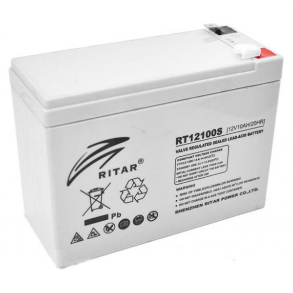 Фото - Акумулятор для ДБЖ Ritar AGM 12V-10Ah (RT12100S) Фото - Акумулятор для ДБЖ Ritar AGM 12V-10Ah (RT12100S)
