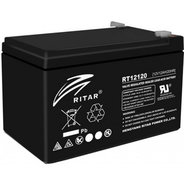 Фото - Аккумулятор для ИБП Ritar AGM RT12120B 12V 12Ah