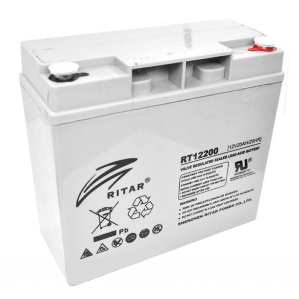 Фото - Аккумулятор для ИБП Ritar AGM RT12200 12V 20Ah Фото - Аккумулятор для ИБП Ritar AGM RT12200 12V 20Ah