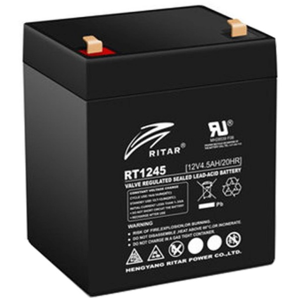 Фото - Аккумулятор для ИБП Ritar AGM RT1245B 12V 4.5Ah Black