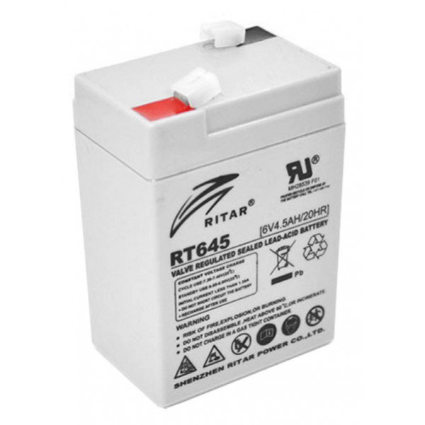 Фото - Аккумулятор для ИБП Ritar AGM RT645 6V 4.5Ah