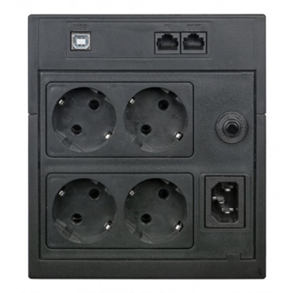 Фото - Джерело безперебійного живлення Powercom RPT-2000AP, 4 x євро USB LCD (00210226)
