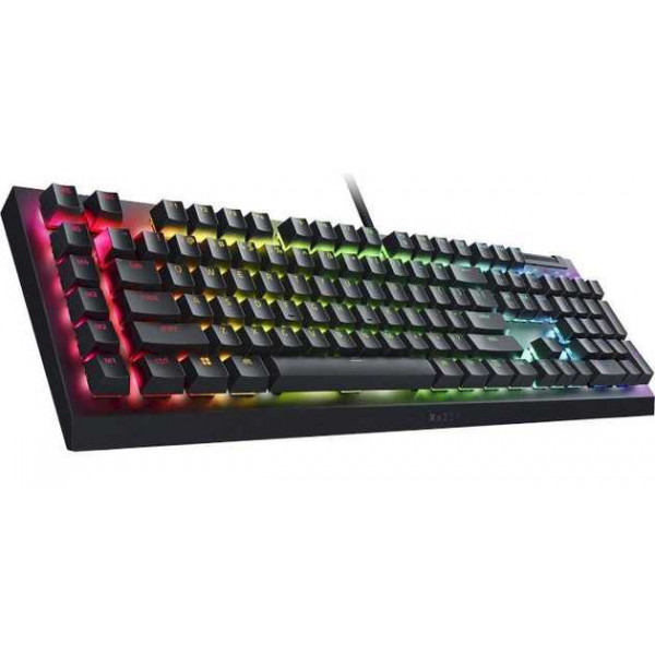 Фото - Клавіатура дротова ігрова Razer BlackWidow V4 X Green Switch RU (RZ03-04700800-R3R1)