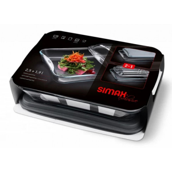 Фото - Форма для приготування Simax Exclusive 2,5 л 320х228х103 мм (s7216/7576/L)