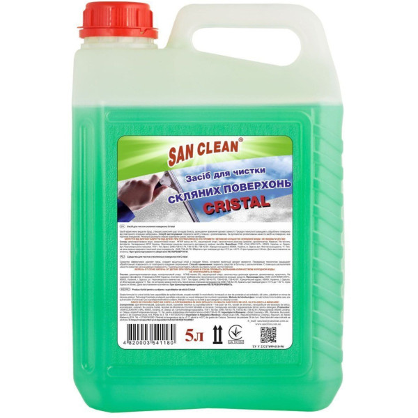 Фото - Засіб для чищення скла San Clean 5 л (4820003541180)