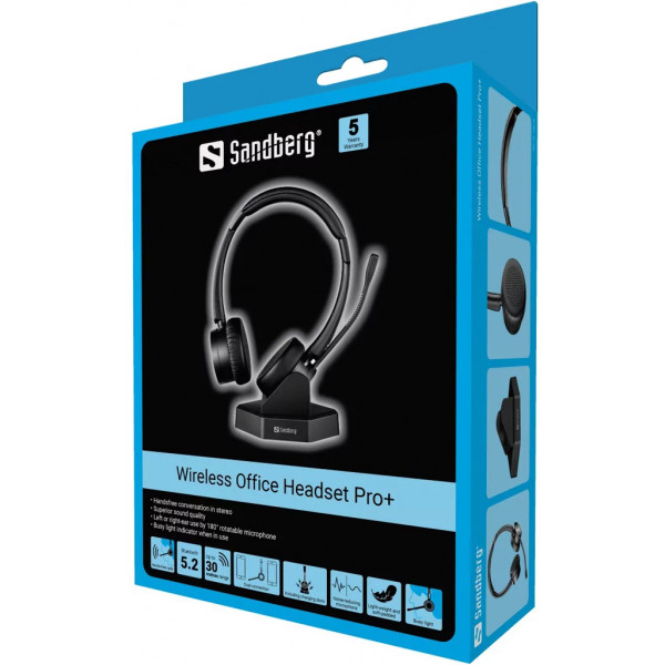 Фото - Гарнітура бездротова Sandberg Wireless Office Headset Pro+ (126-18)