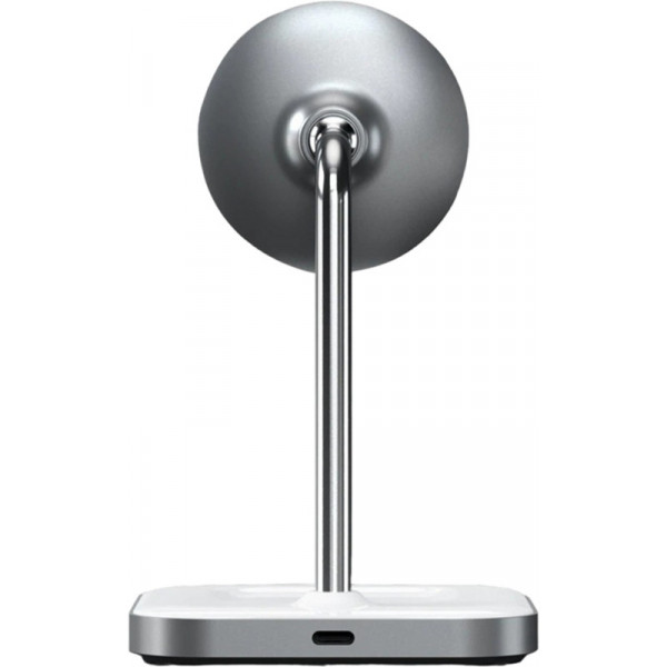 Фото - Беспроводное зарядное устройство Satechi Aluminum 2 in 1 Magnetic Wireless Charging Stand Space Gray (ST-WMCS2M)