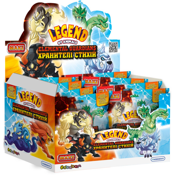 Фото - Стретч-антистресс #sbabam серии LEGEND OF ANIMALS МАКСИ – ХРАНИТЕЛИ СТИХИЙ в ассортименте (162/CN23)