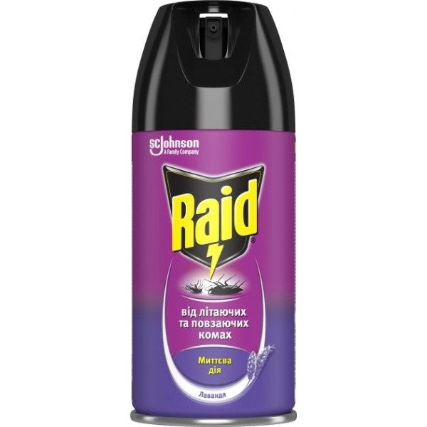 Фото - Аэрозоль от насекомых Raid Лаванда 300 мл (4620000430551) Фото - Аэрозоль от насекомых Raid Лаванда 300 мл (4620000430551)