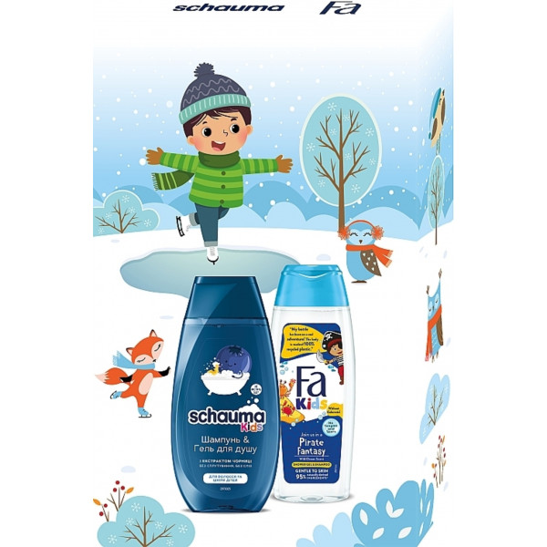 Фото - Подарочный набор для ухода за волосами Schauma Kids boy for Children's Шампунь-гель д/душа Schauma 250 мл + Гель д/душа Fa 250 мл