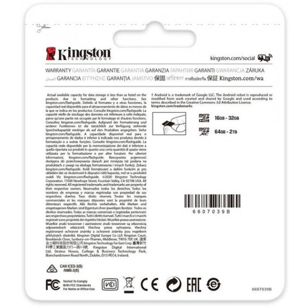 Фото - Карта пам'яті Kingston microSDXC Canvas Go! Plus 1TB UHS-I U3 V30 A2 Class 10 (SDCG3/1TBSP)