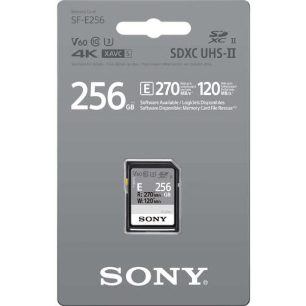 Фото - Карта пам'яті Sony SDXC 256GB C10 UHS-II U3 V60 (SFE256.AE)