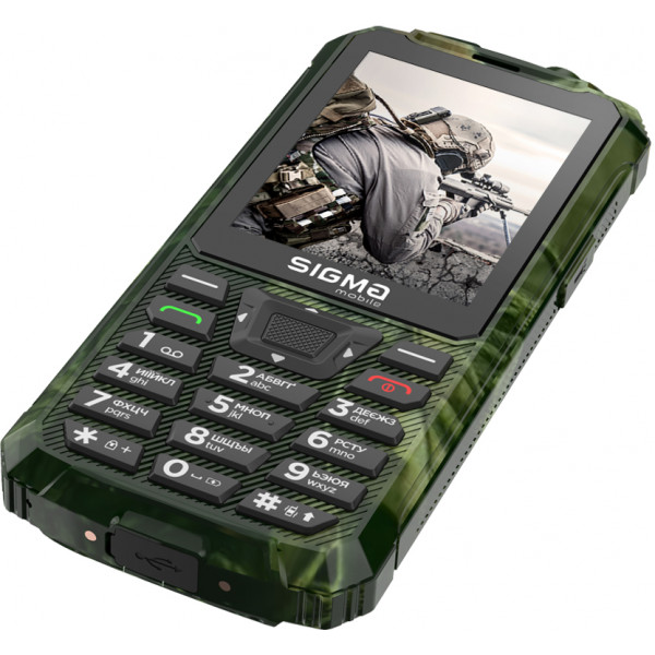Фото - Мобільний телефон Sigma mobile X-treme PR68 TYPE-C Khaki
