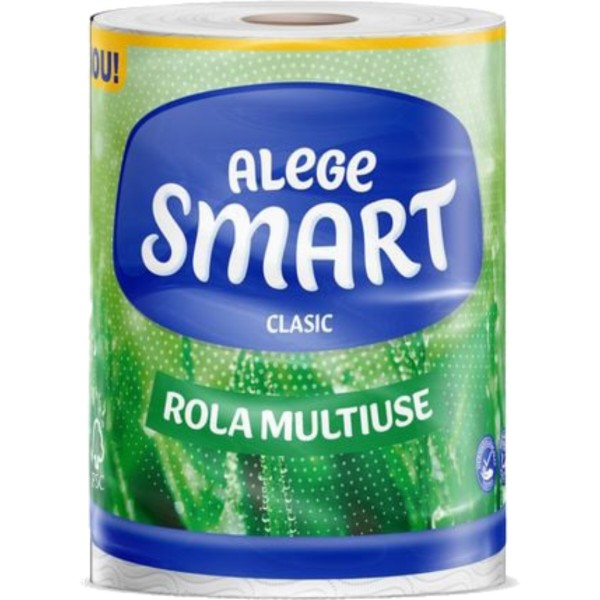 Фото - Рушники паперові Smart Classic 220 довгих відривів, 41,8 м, 2 шари, 1 рулон