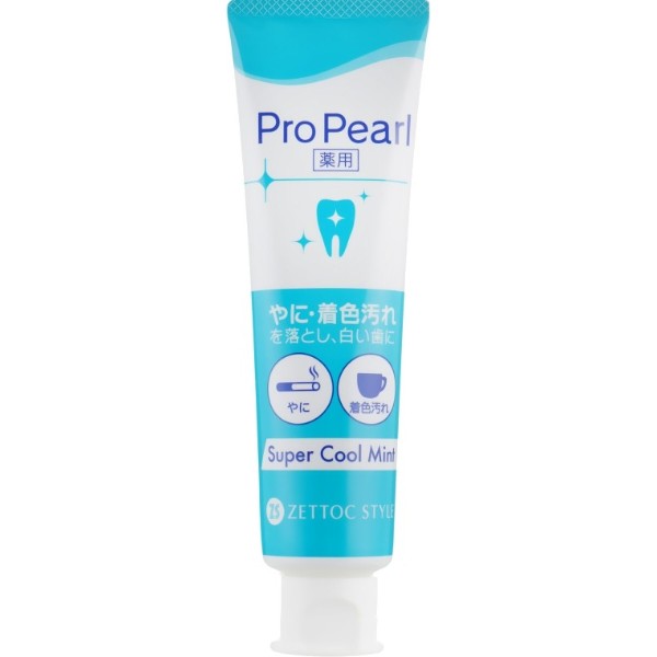 Фото - Зубная паста Zettoc Pro Pearl Super Cool Mint со вкусом ледяной мяты 100 г (4582118954308)