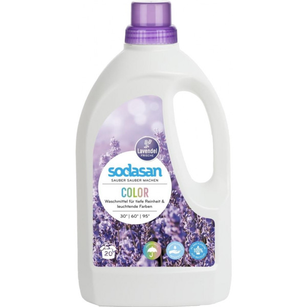 Фото - Гель для прання Sodasan Color Lavender 1.5 л (4019886015097)